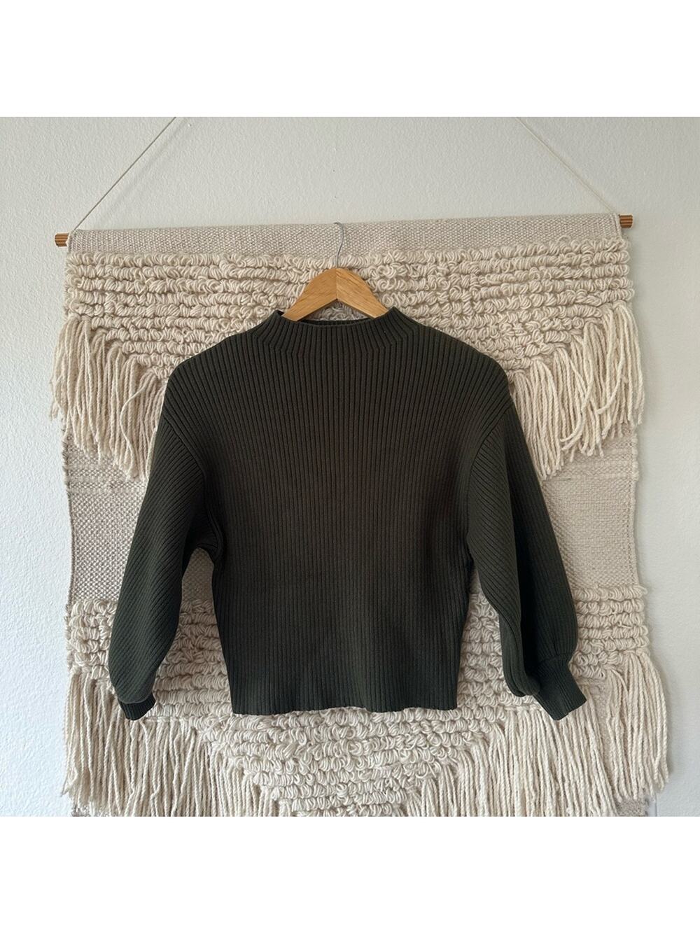 Line & Dot Olive Green Alder Sweater
